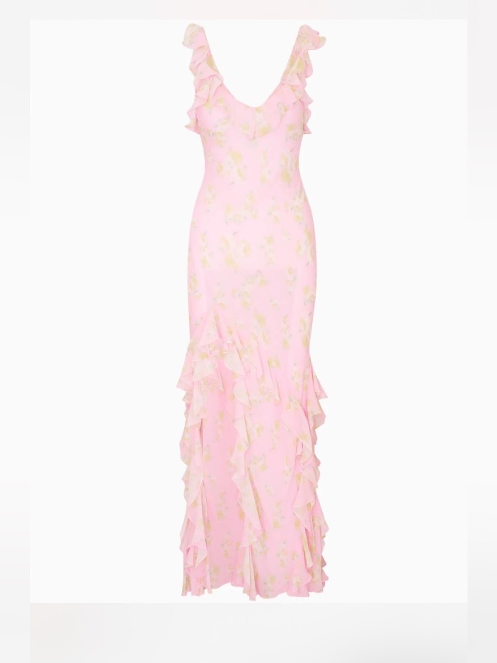 Love Shack Fancy Roseline Maxi Dress in Wisteria Sun Pink